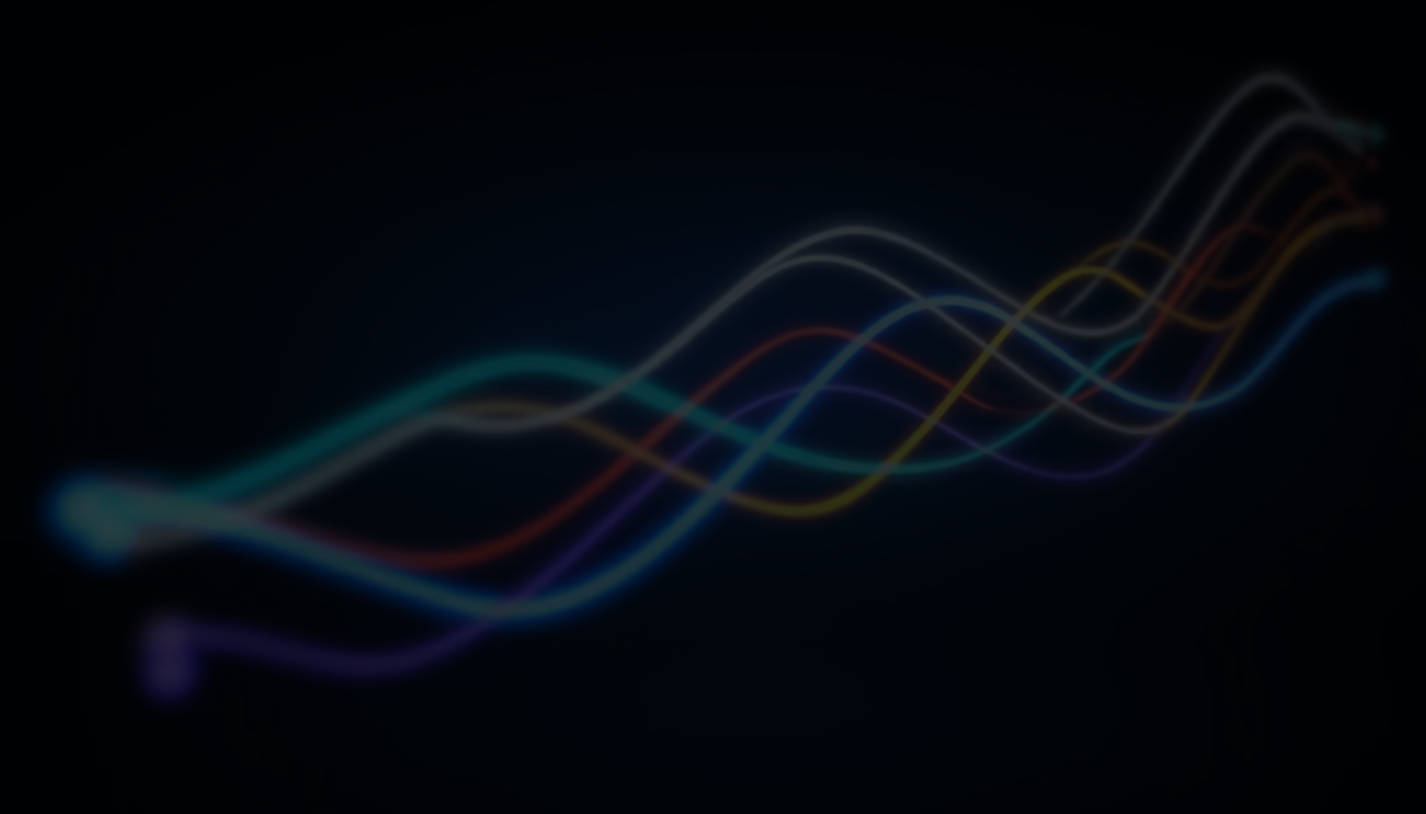 Coloured price streams entering from the left, weaving, and emerging on the right as one unified feed